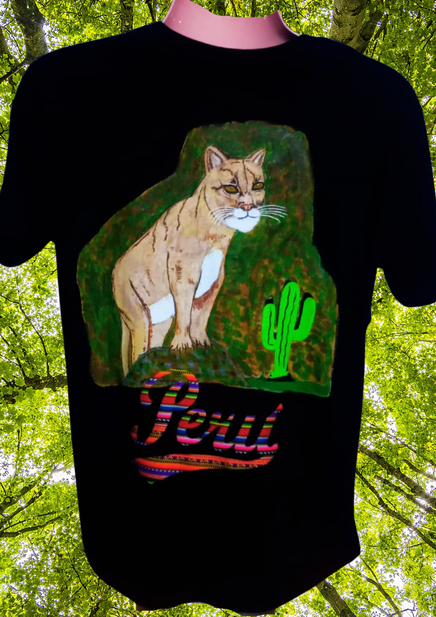 Polo Hombre Pintado a Mano